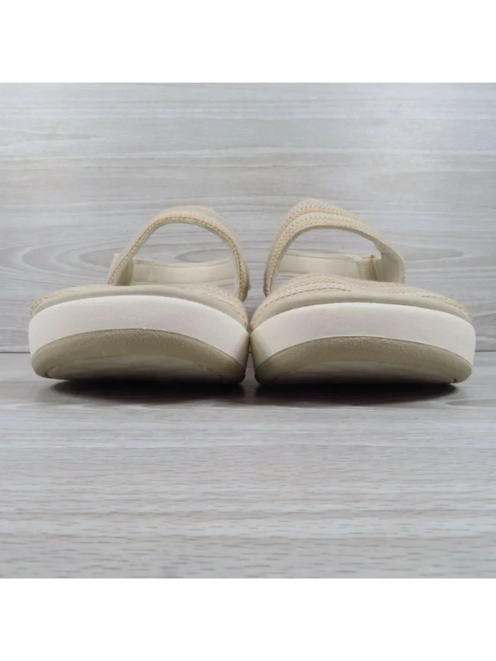 Clarks Arla Stroll Shoes Womens Size 9.5 Beige Combi Strappy Slingback Sandal